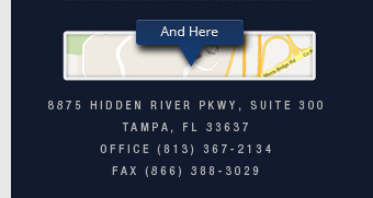 8875 Hidden River Parkway, Suite 300 Tampa, FL 33637  