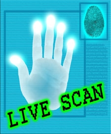 Live fingerprint scan